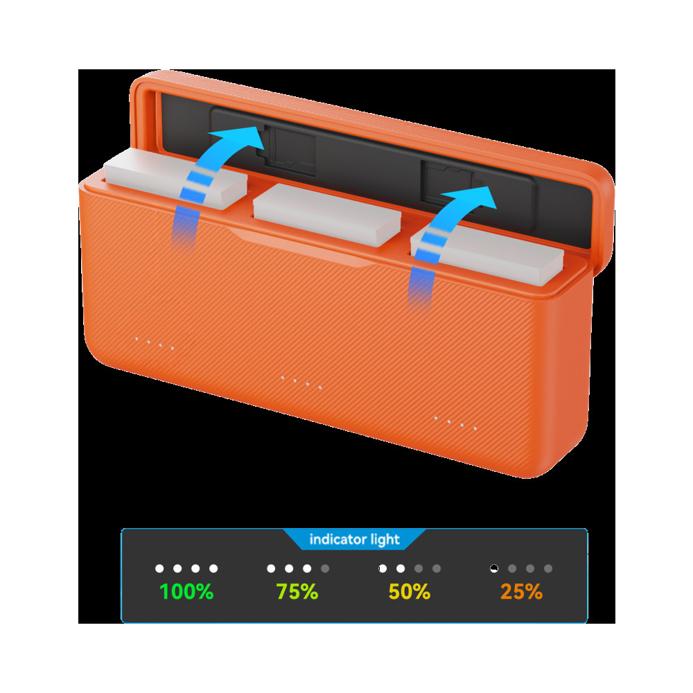 Produktbild för SmallRig 5922 Charging Case for Batteries for DJI Action 6