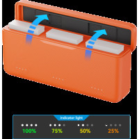 Produktbild för SmallRig 5922 Charging Case for Batteries for DJI Action 6