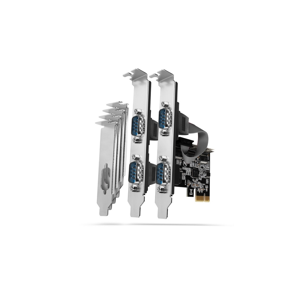 Produktbild för Axagon PCEA-PSN PCIe-Adapter mit 4x Seriell-Ports