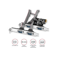 Produktbild för Axagon PCEA-PSN PCIe-Adapter mit 4x Seriell-Ports