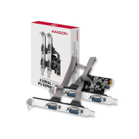 Produktbild för Axagon PCEA-PSN PCIe-Adapter mit 4x Seriell-Ports