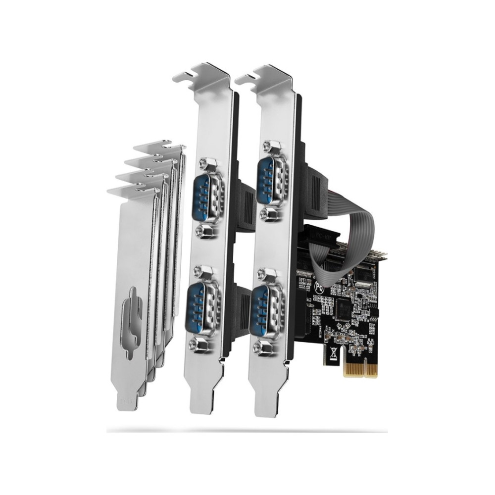 Produktbild för Axagon PCEA-PSN PCIe-Adapter mit 4x Seriell-Ports