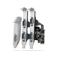 Produktbild för Axagon PCEA-PSN PCIe-Adapter mit 4x Seriell-Ports