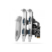 Produktbild för Axagon PCEA-PSN PCIe-Adapter mit 4x Seriell-Ports