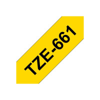 Produktbild för Brother TZe-661 - bandlaminat - 1 kassett(er) - Rulle 3,6 cm x 8 m)