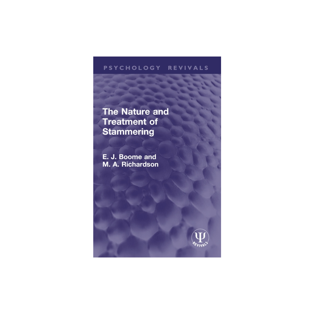 Produktbild för The Nature and Treatment of Stammering (häftad, eng)