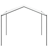 Produktbild för Paviljong 4 x 4 x 2,6 m Vit Stål och Polyester 180 gsm