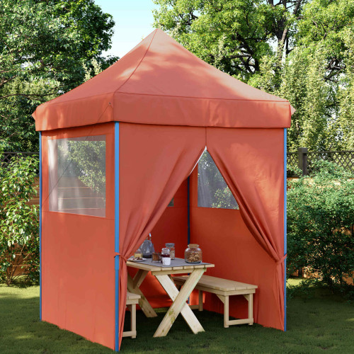 vidaXL Partytält Terracotta 200 x 200 x 306 cm Oxford Tyg
