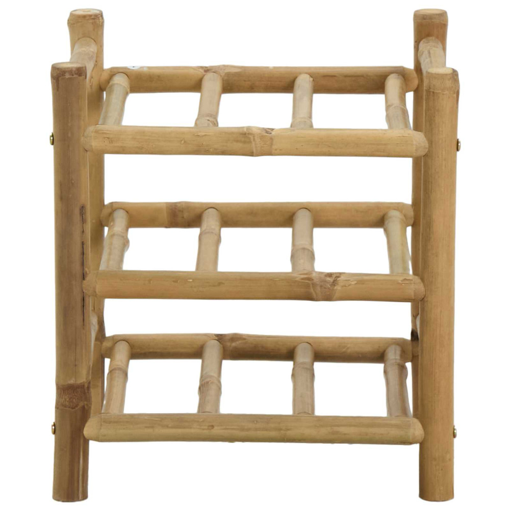 Produktbild för Vinställ Naturfärg 32,5 x 29,5 x 36 cm Bambus