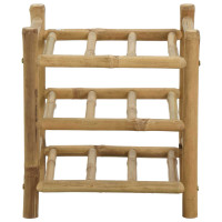 Produktbild för Vinställ Naturfärg 32,5 x 29,5 x 36 cm Bambus