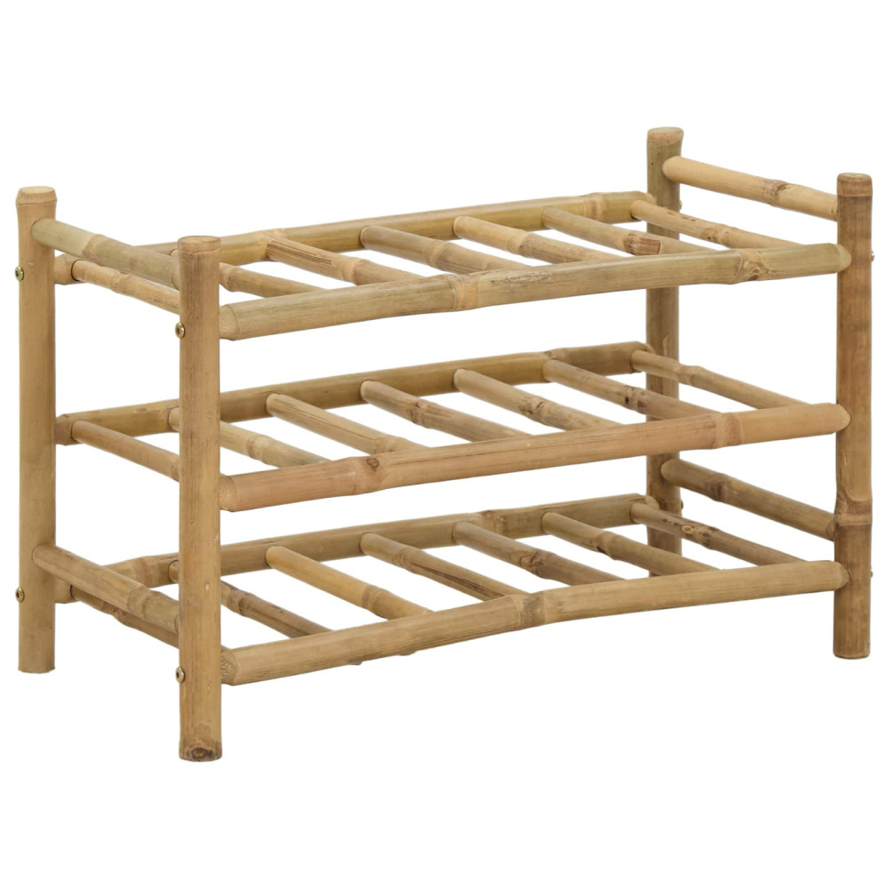 Produktbild för Vinställ Naturfärg 57 x 29,5 x 36 cm Bambus