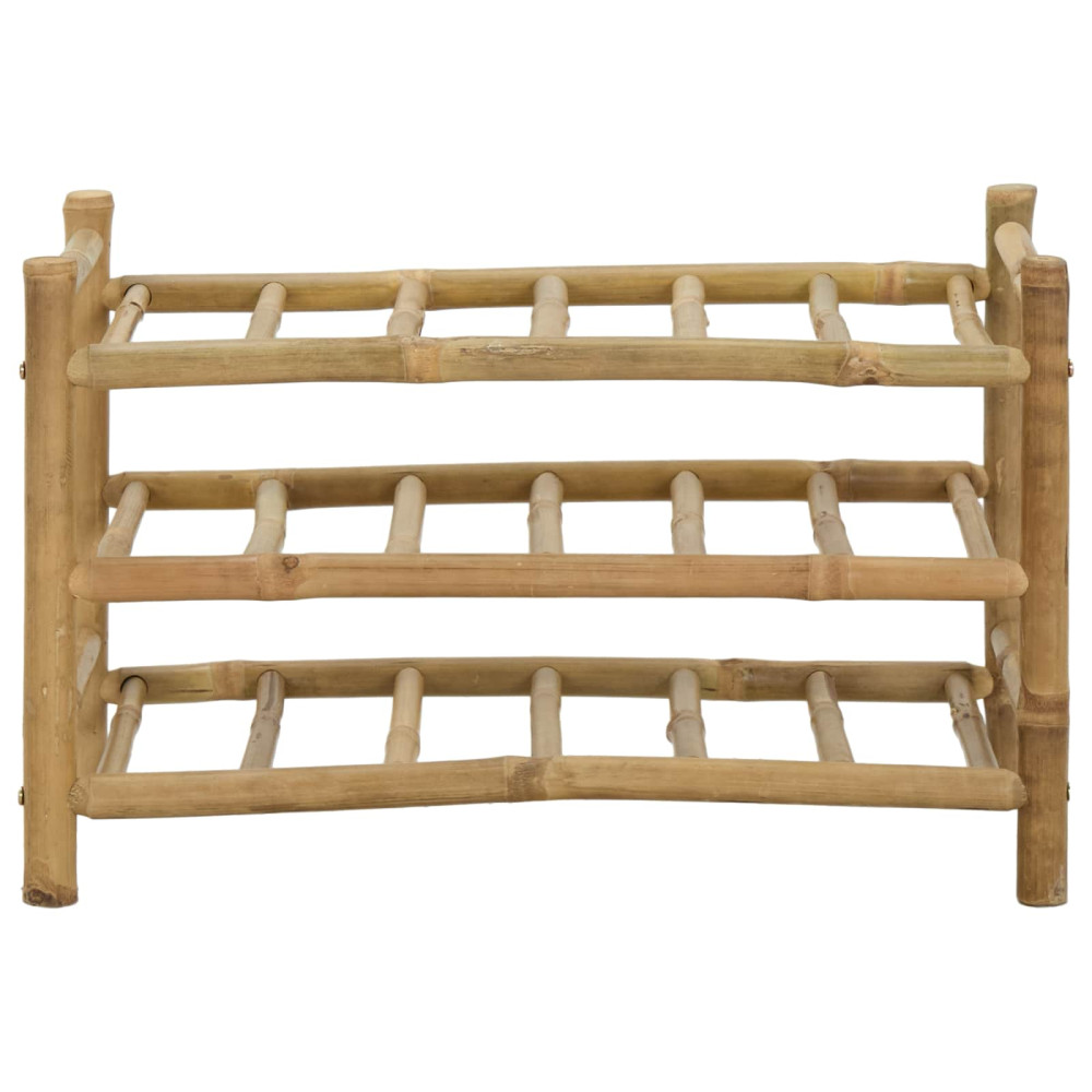 Produktbild för Vinställ Naturfärg 57 x 29,5 x 36 cm Bambus