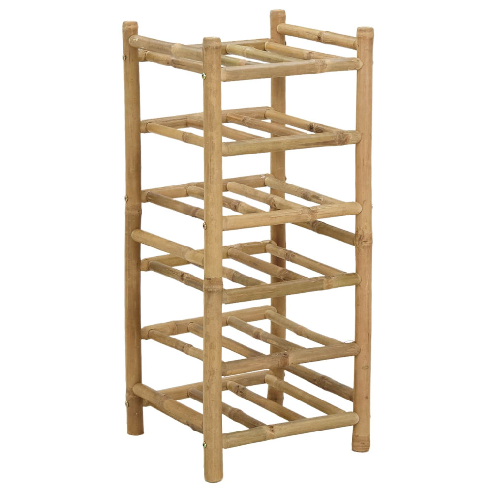Produktbild för Vinställ Naturfärg 32,5 x 29,5 x 72 cm Bambus