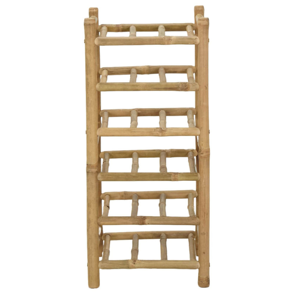 Produktbild för Vinställ Naturfärg 32,5 x 29,5 x 72 cm Bambus