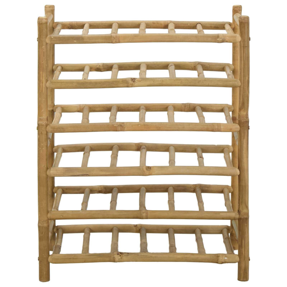 Produktbild för Vinställ Naturfärg 57 x 29,5 x 72 cm Bambus