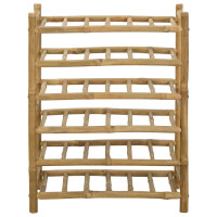 Produktbild för Vinställ Naturfärg 57 x 29,5 x 72 cm Bambus