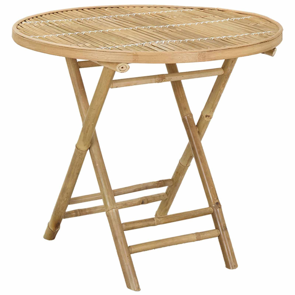Produktbild för Trädgårdsbord Naturfärg 80 x 70 cm Bambu