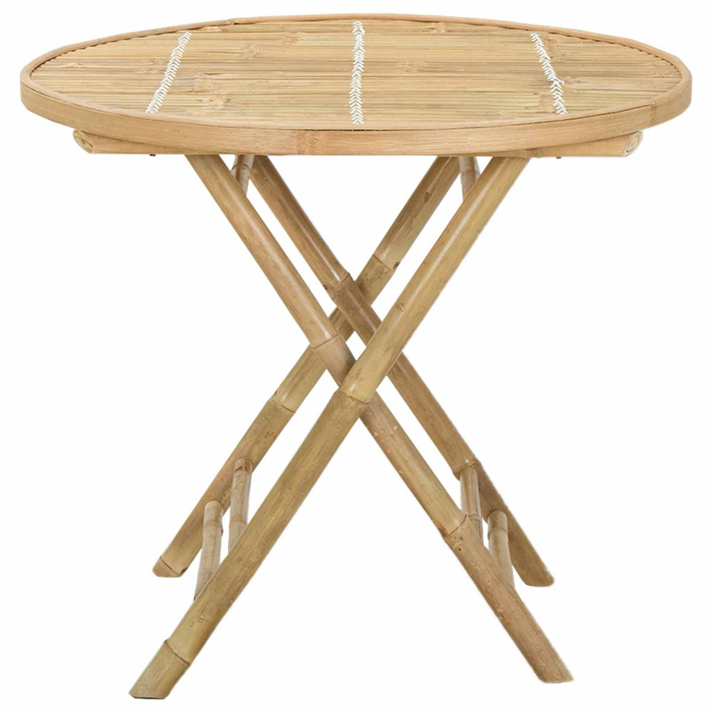 Produktbild för Trädgårdsbord Naturfärg 80 x 70 cm Bambu