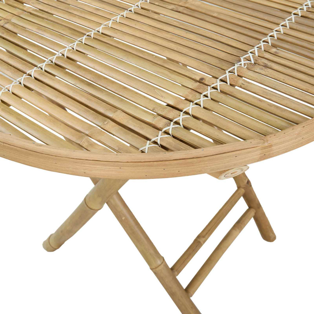 Produktbild för Trädgårdsbord Naturfärg 80 x 70 cm Bambu