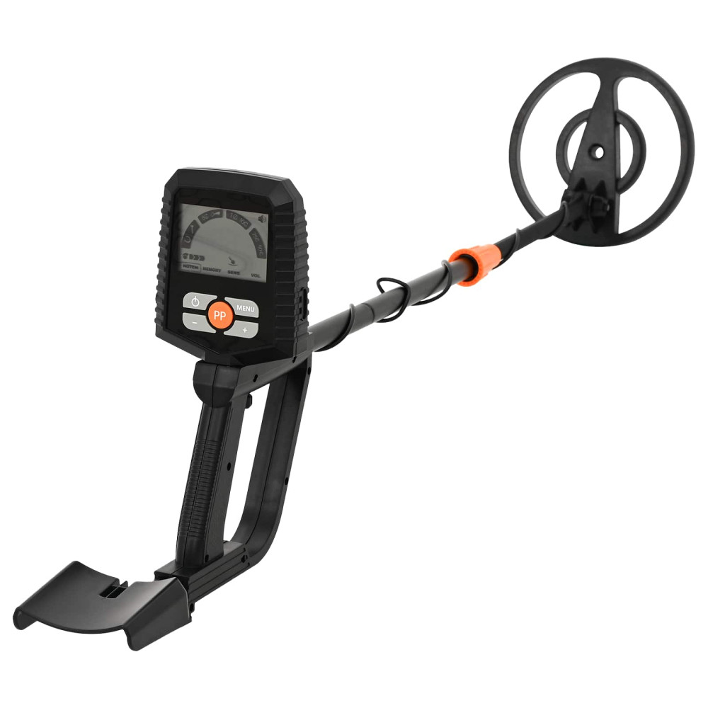 Produktbild för Metalldetektor med LCD-skärm 3 modeller 19 cm spole Svart