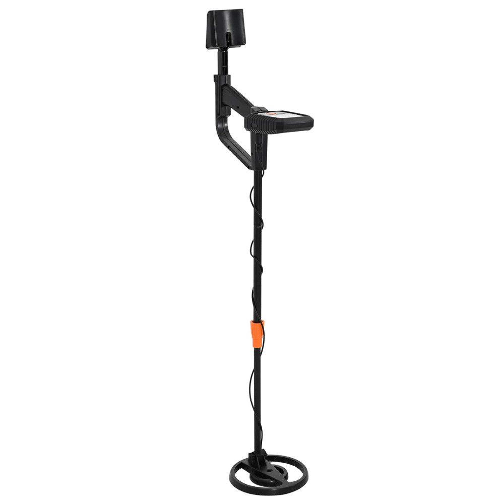 Produktbild för Metalldetektor med LCD-skärm 3 modeller 19 cm spole Svart