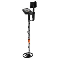 Produktbild för Metalldetektor med LCD-skärm 3 modeller 19 cm spole Svart