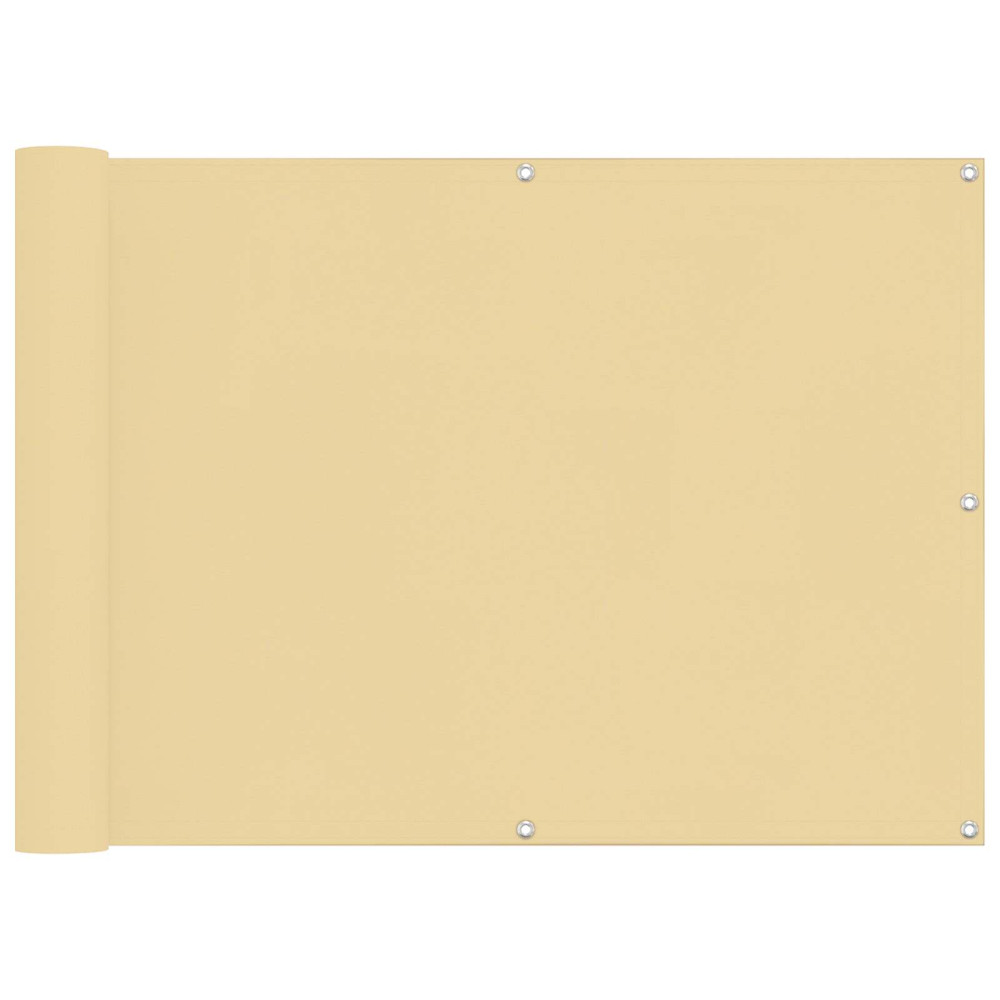 Produktbild för Balkong Skärm 75 x 200 cm PU-belagt oxford alu