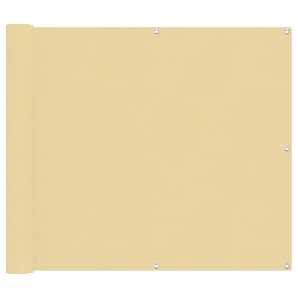 Produktbild för Balkong Skärm Sand 100 x 400 cm Oxford Tyg