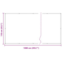Produktbild för Balkong Skärm Sand 110 x 1000 cm Oxford Tyg