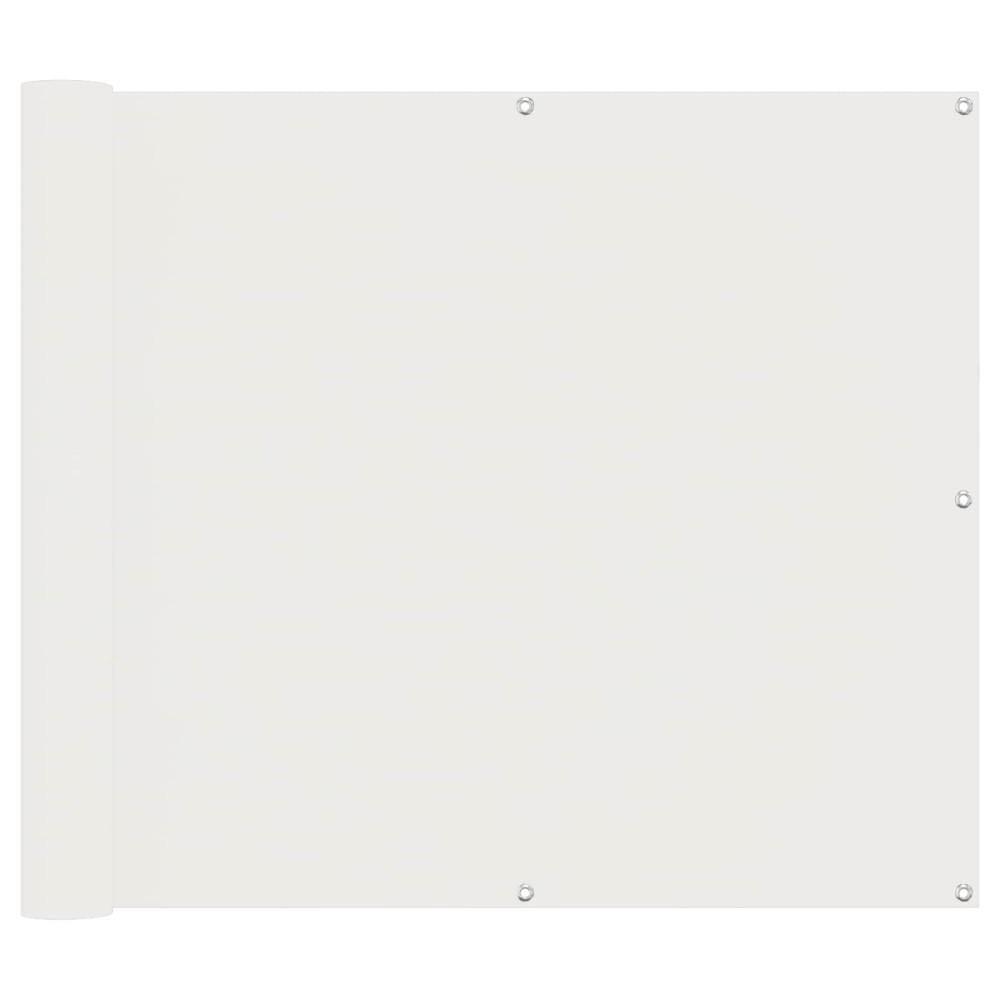 Produktbild för Balkong Skärm Vit 100 x 300 cm Oxford Tyg