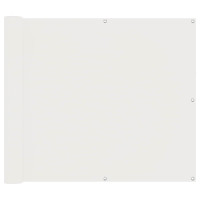 Produktbild för Balkong Skärm Vit 100 x 500 cm Oxford Tyg