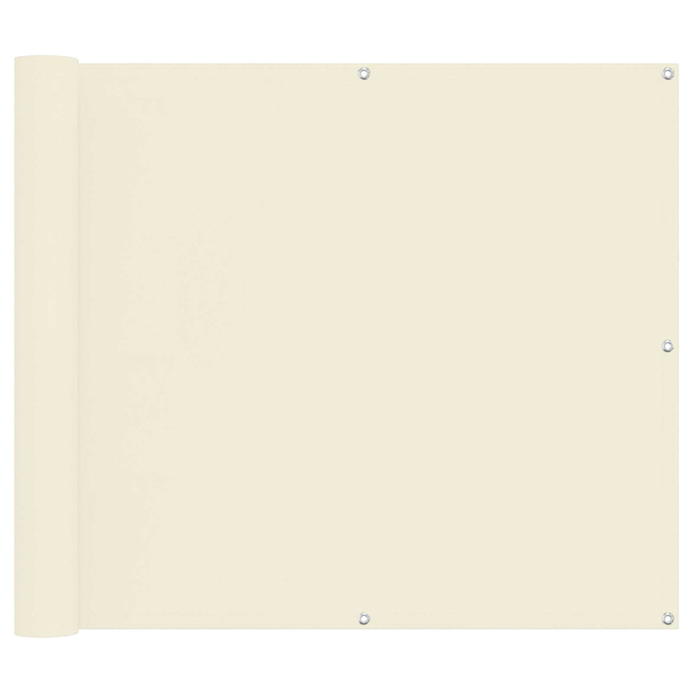 Produktbild för Balkong Skärm Kräm 100 x 600 cm Oxford Tyg