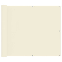 Produktbild för Balkong Skärm Kräm 100 x 600 cm Oxford Tyg