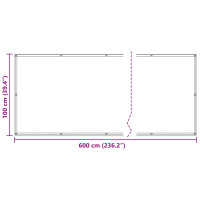 Produktbild för Balkong Skärm Kräm 100 x 600 cm Oxford Tyg