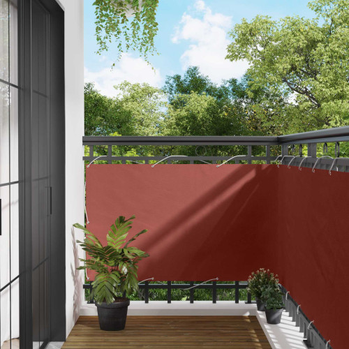 vidaXL Balkong Skärm 90 x 200 cm PU-belagt oxford alu