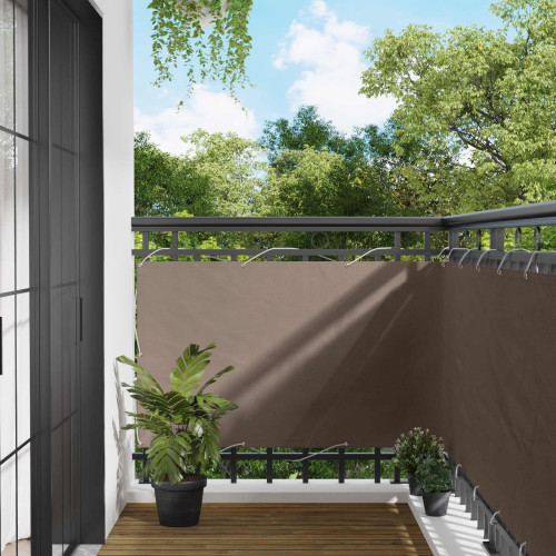 vidaXL Balkong Skärm Taupe 100 x 300 cm Oxford Tyg