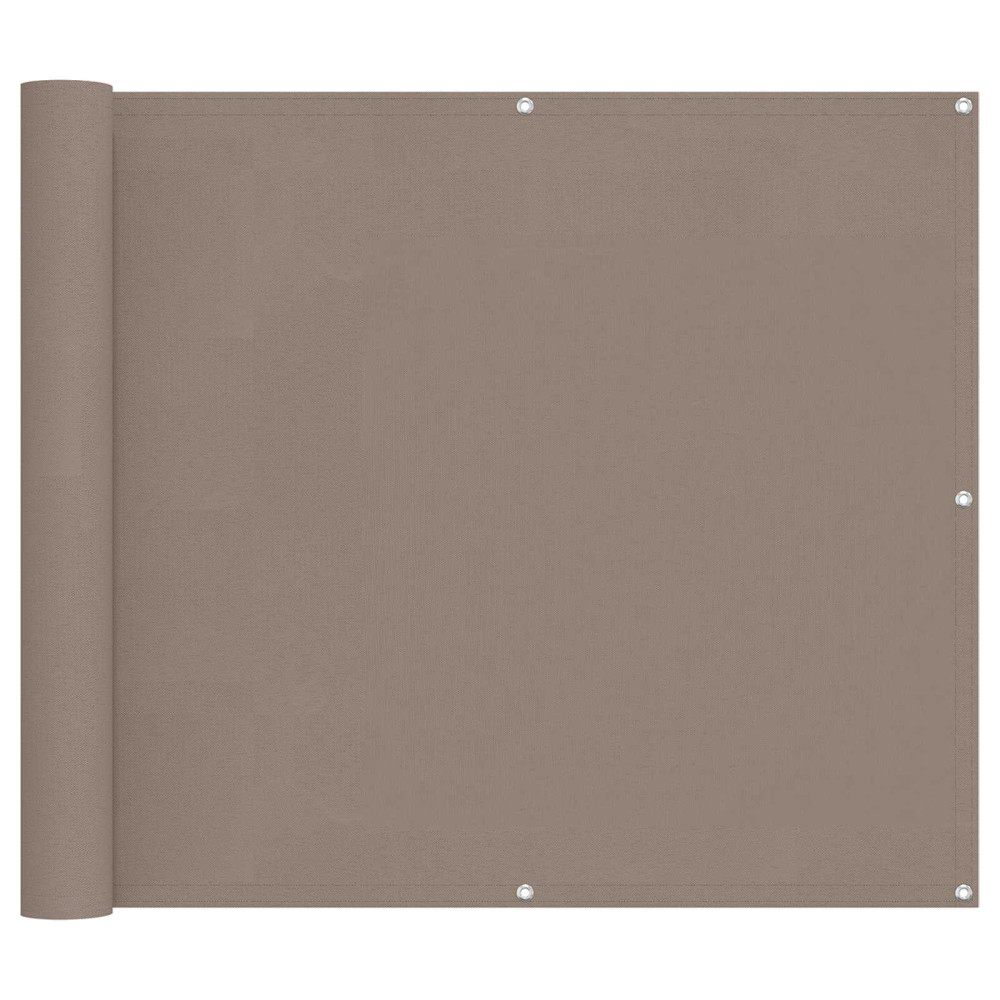Produktbild för Balkong Skärm Taupe 100 x 400 cm Oxford Tyg