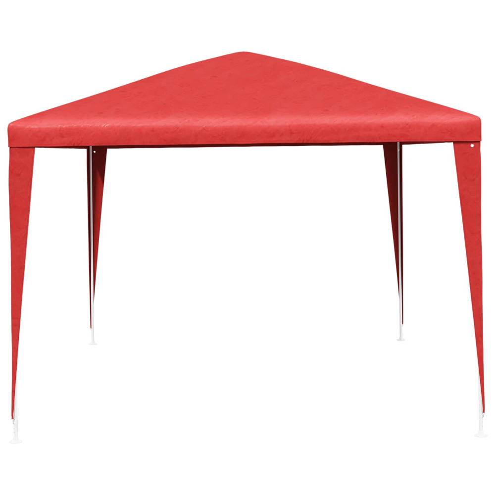 Produktbild för Partytält 400 x 300 x 255 cm Röd PE och stål