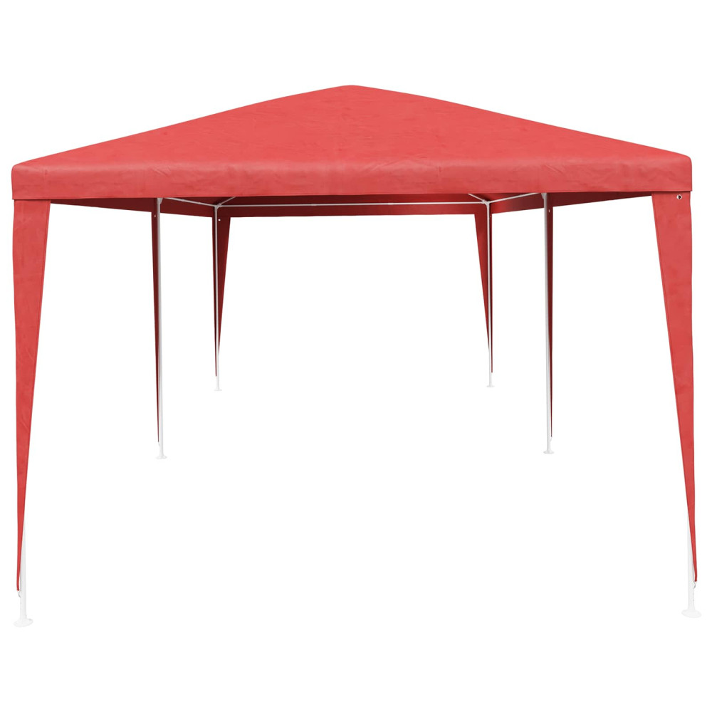 Produktbild för Partytält Röd 600 x 300 x 255 cm PE och stål
