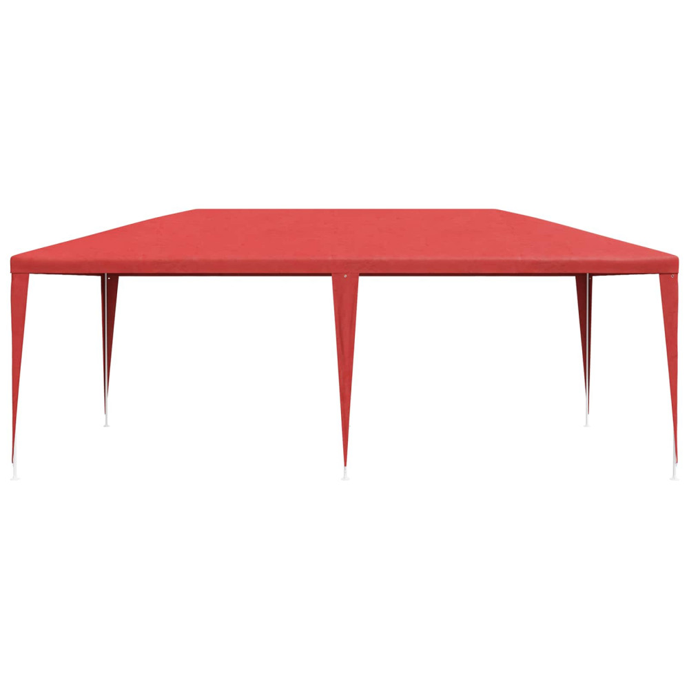 Produktbild för Partytält Röd 600 x 300 x 255 cm PE och stål