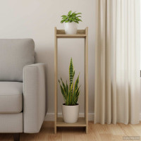 Produktbild för Växtställ Sonoma-ek 30 x 30 x 100 cm Konstruerat trä
