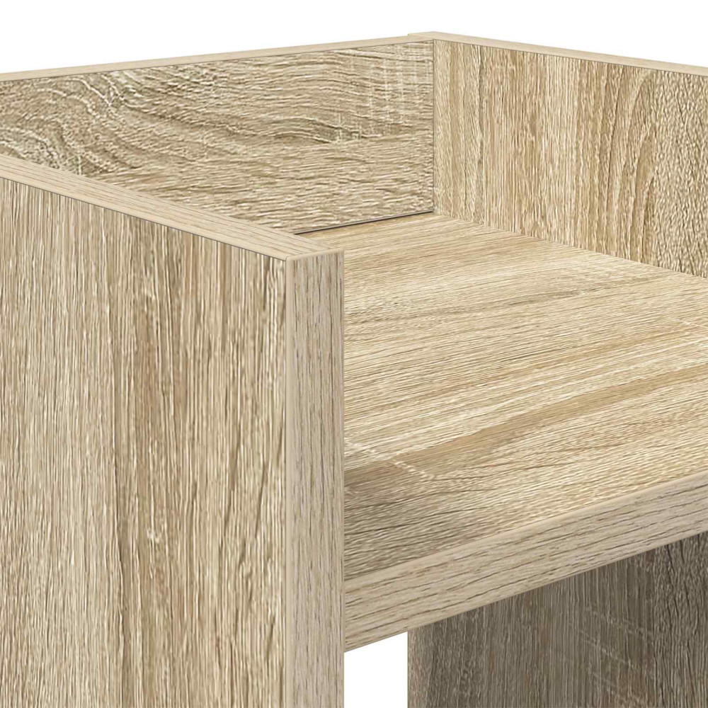 Produktbild för Växtställ Sonoma-ek 30 x 30 x 100 cm Konstruerat trä