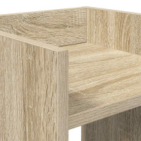 Produktbild för Växtställ Sonoma-ek 30 x 30 x 100 cm Konstruerat trä