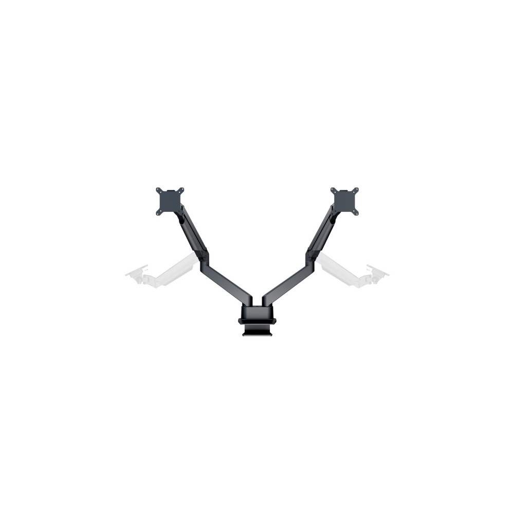 Produktbild för Multibrackets M VESA Gas Lift Arm Dual Side by Side monteringssats - justerbar arm - för 2 LCD-bildskärmar - svart