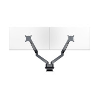 Produktbild för Multibrackets M VESA Gas Lift Arm Dual Side by Side monteringssats - justerbar arm - för 2 LCD-bildskärmar - svart
