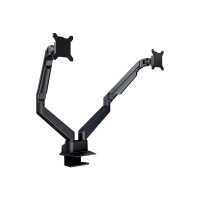 Produktbild för Multibrackets M VESA Gas Lift Arm Dual Side by Side monteringssats - justerbar arm - för 2 LCD-bildskärmar - svart