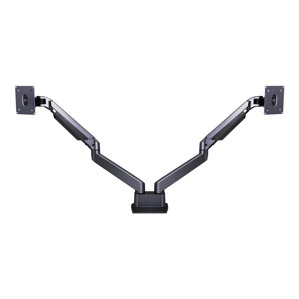 Produktbild för Multibrackets M VESA Gas Lift Arm Dual Side by Side monteringssats - justerbar arm - för 2 LCD-bildskärmar - svart