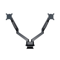 Produktbild för Multibrackets M VESA Gas Lift Arm Dual Side by Side monteringssats - justerbar arm - för 2 LCD-bildskärmar - svart