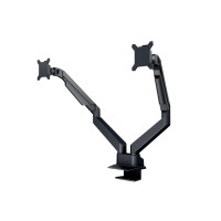 Produktbild för Multibrackets M VESA Gas Lift Arm Dual Side by Side monteringssats - justerbar arm - för 2 LCD-bildskärmar - svart