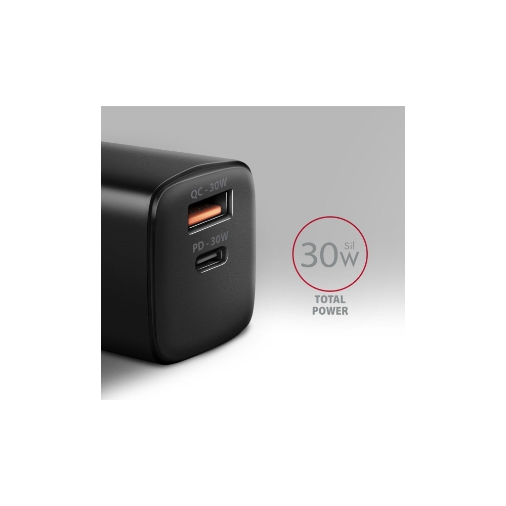 Produktbild för AXAGON ACU-PQ30 strömadapter - USB typ A, USB-C - 30 Watt